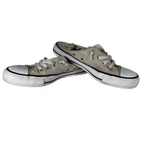 Converse Chuck Taylor All Star Shoreline Slip On Womens Size 6 Cloud Gray / Tan